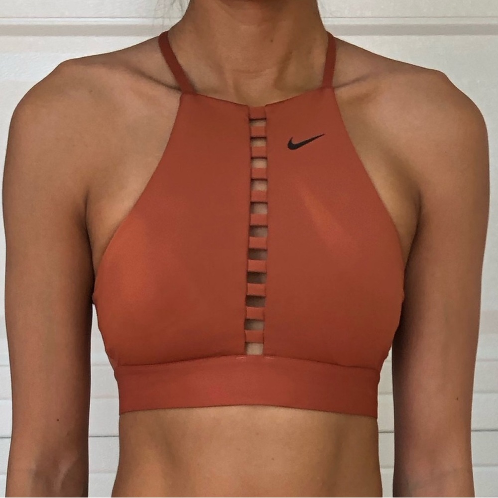 Nike Sports Bra with High Neck and Racerback